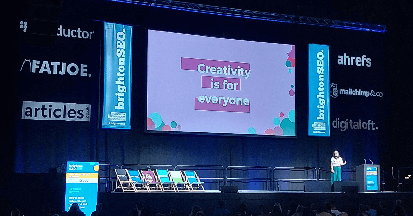 Stage at BrightonSEO 2022