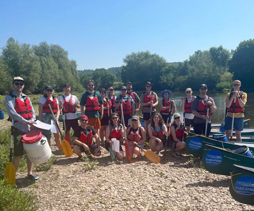 The Loom team on a canoe trip