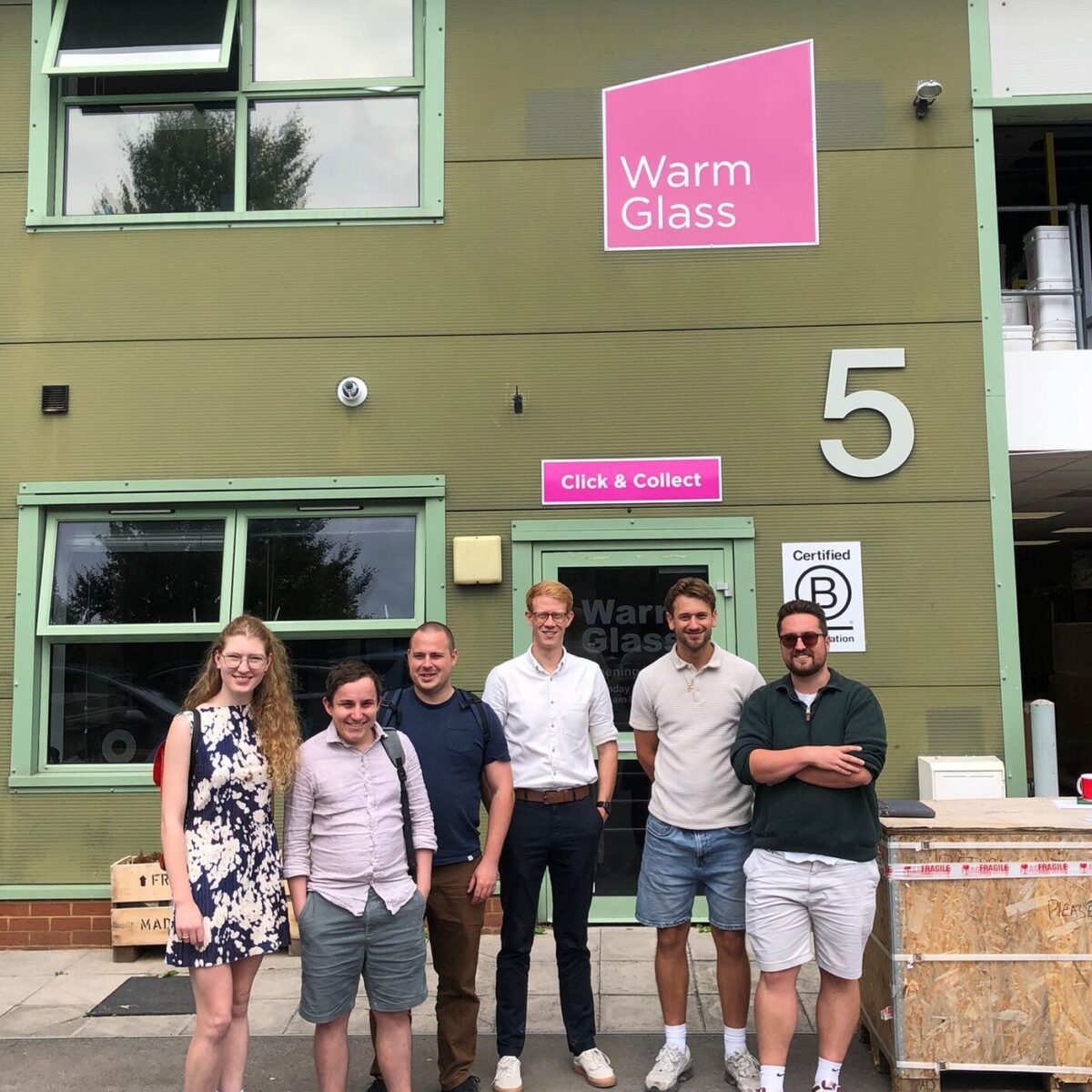 Loom team meeting our first B Corp client